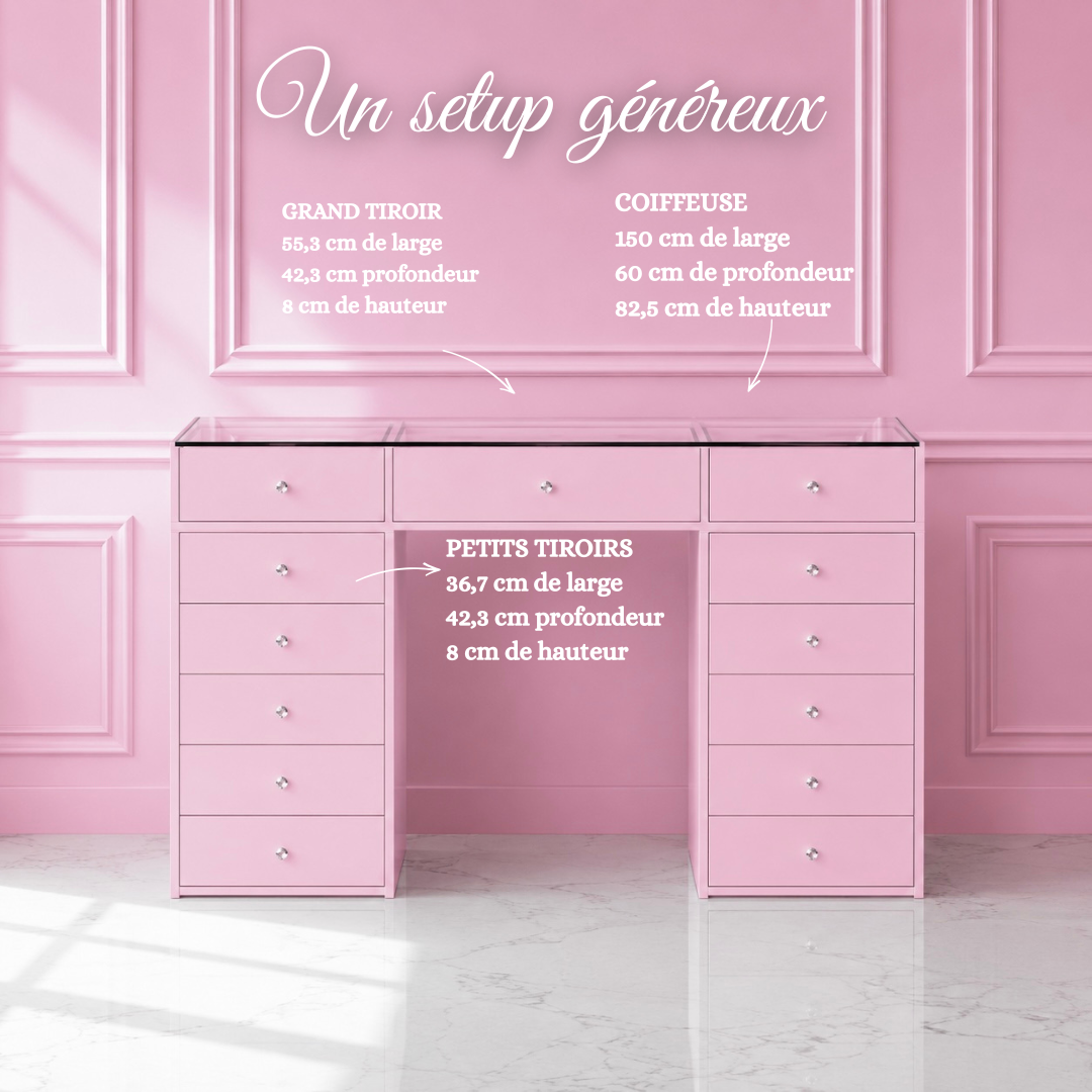 Pink Vanity Schminktisch