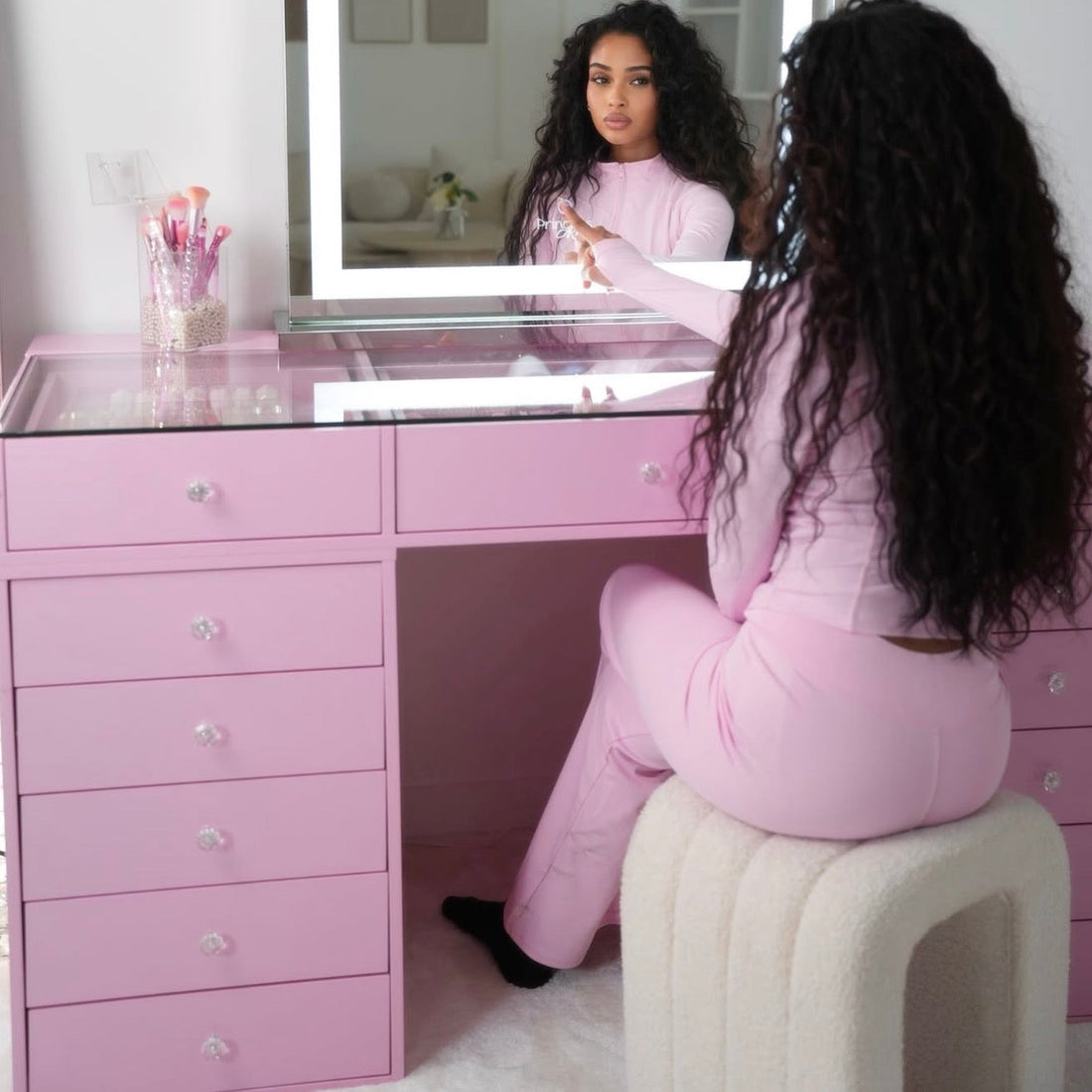 Pink Vanity Schminktisch