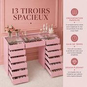 Pink vanity